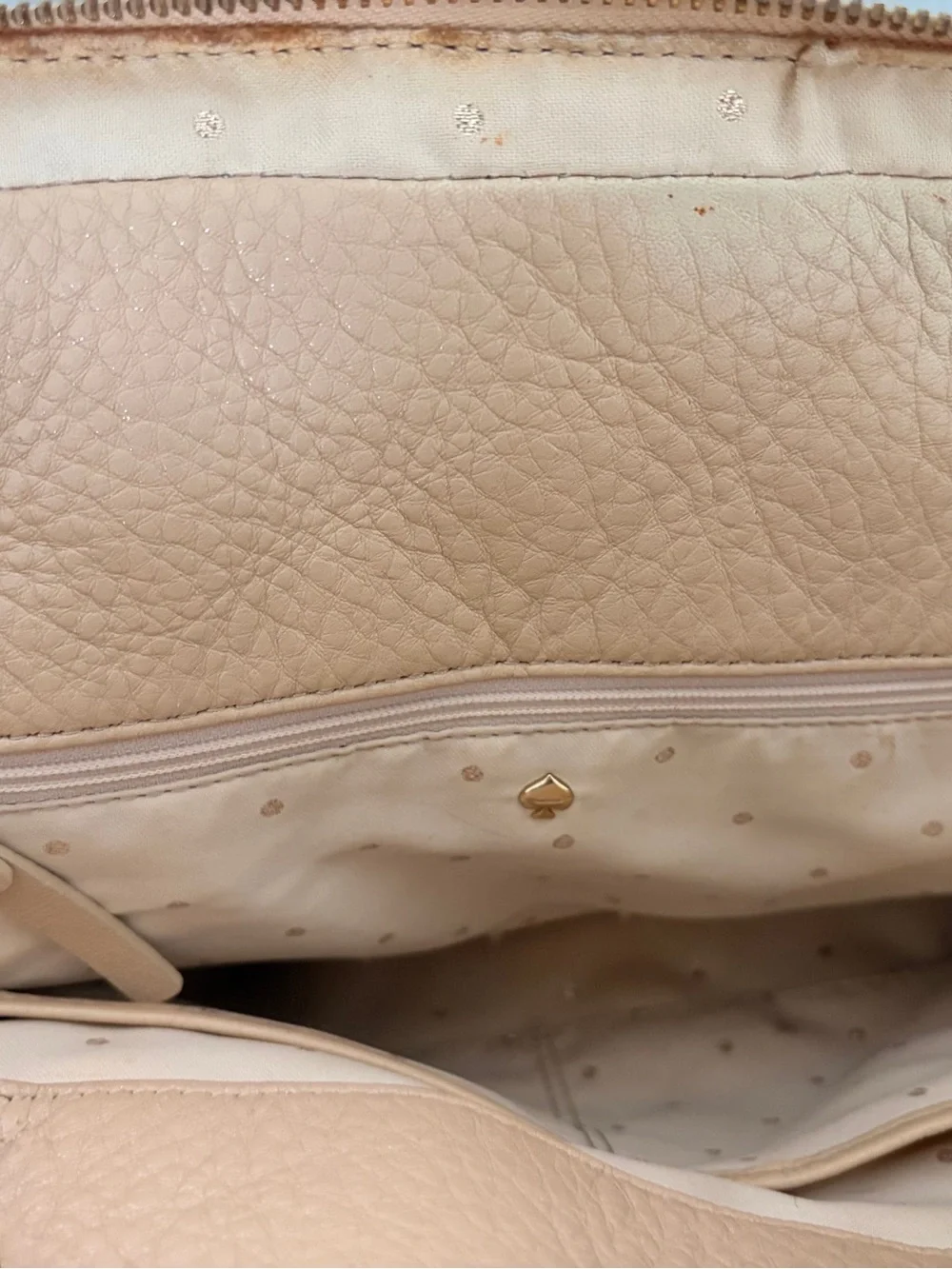 kate spade Quilted Leather Shoulder Bag - Nude- Used